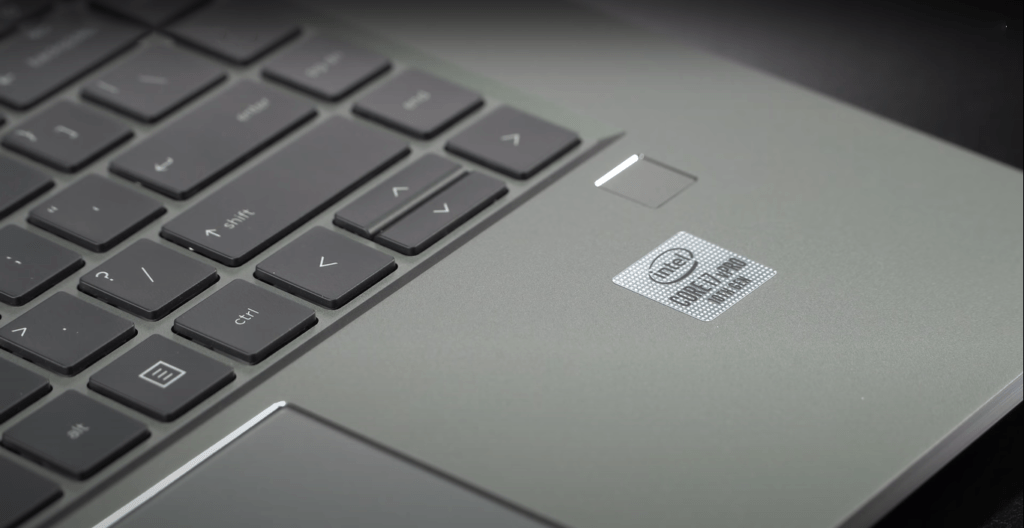 HP ZBook Studio G7 laptop finger print scanner