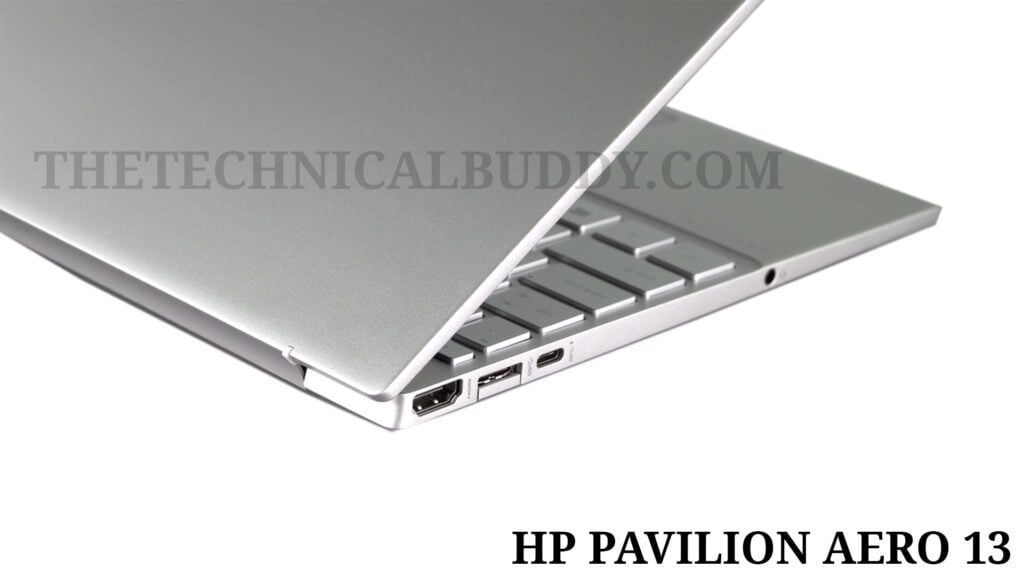 HP Pavilion Aero 13 2021 laptop left side ports
