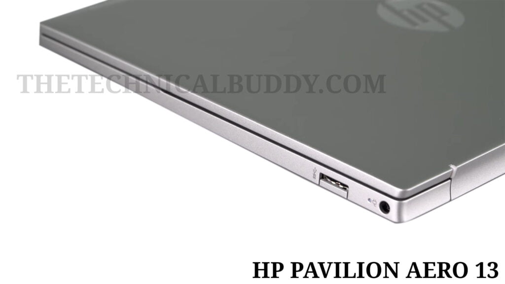 HP Pavilion Aero 13 2021 laptop right side ports