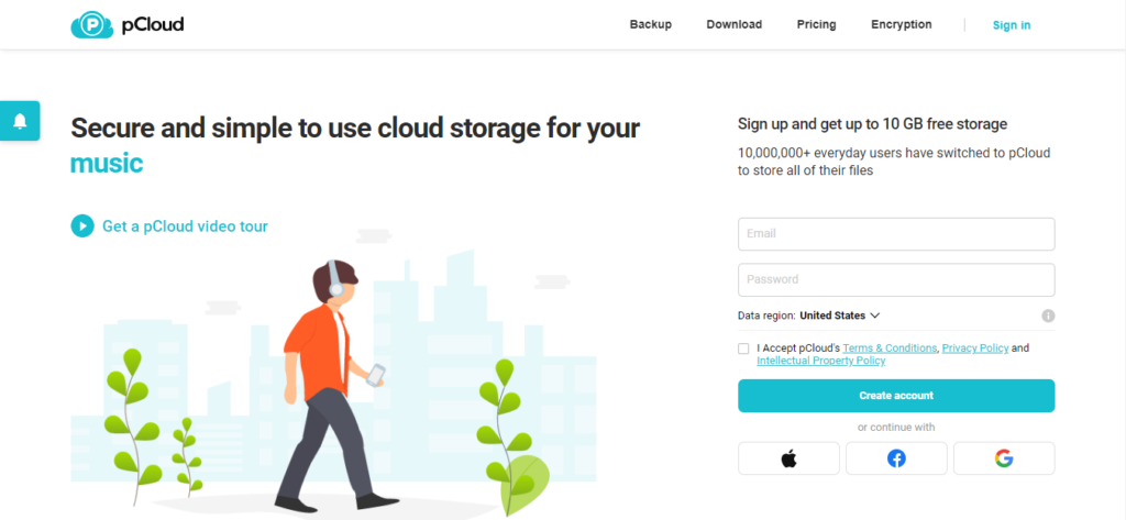 pCloud cloud storage