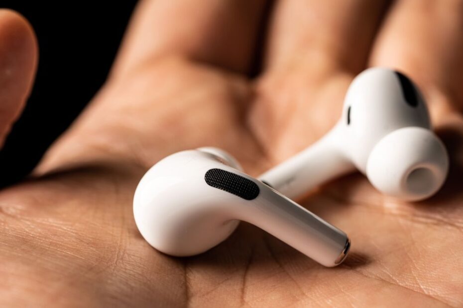 Apple AirPods Pro in someone