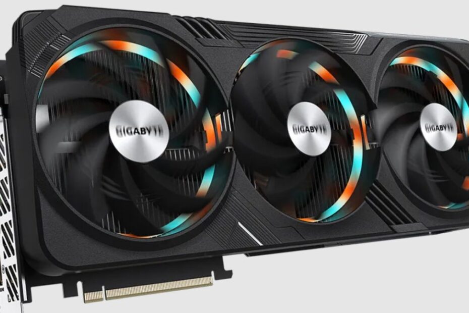Gigabyte RTX 4090 Gaming OC Graphics Card shown front-on