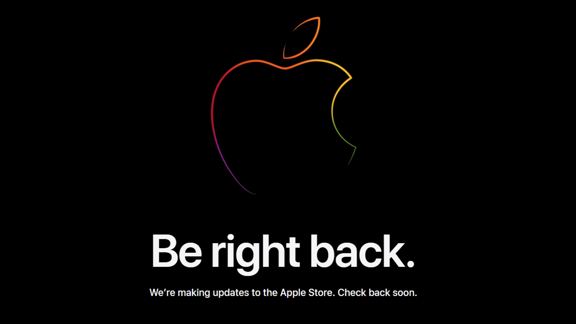 Apple Store online be right back